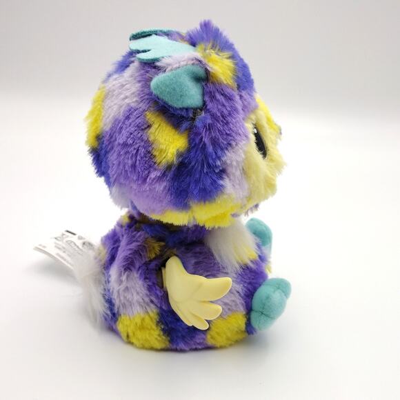 Hatchimals Electronic Talking Angel Deer Purple Yellow Teal 6" Cute Plush Wings - Picture 5 of 8